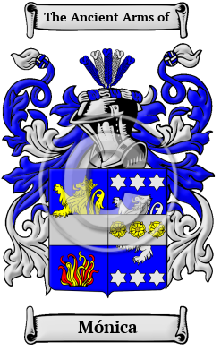 Mónica Family Crest Download (JPG) Heritage Series - 300 DPI