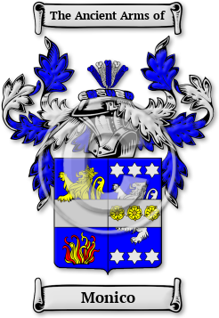 Monico Family Crest Download (JPG) Legacy Series - 600 DPI