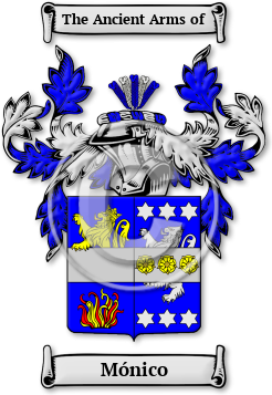 Mónico Family Crest Download (jpg) Legacy Series - 150 DPI