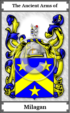 Milagan Family Crest Download (JPG) Book Plated - 600 DPI