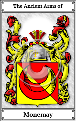 Monemay Family Crest Download (JPG) Book Plated - 600 DPI