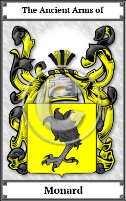 Monard Family Crest Download (JPG)  Book Plated - 150 DPI
