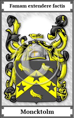 Moncktolm Family Crest Download (JPG)  Book Plated - 150 DPI