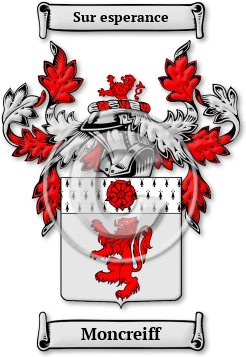 Moncreiff Family Crest Download (jpg) Legacy Series - 150 DPI