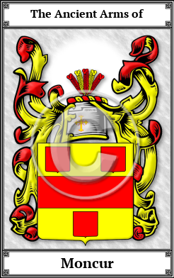 Moncur Family Crest Download (JPG) Book Plated - 600 DPI