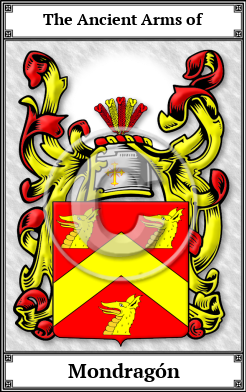 Mondragón Family Crest Download (JPG) Book Plated - 600 DPI