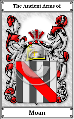 Moan Family Crest Download (JPG)  Book Plated - 150 DPI