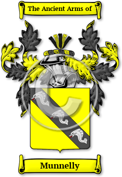 Munnelly Family Crest Download (jpg) Legacy Series - 150 DPI