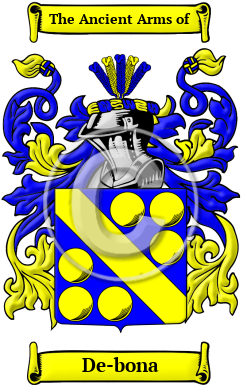 De-bona Family Crest Download (JPG) Heritage Series - 300 DPI