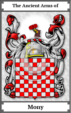 Mony Family Crest Download (JPG) Book Plated - 600 DPI