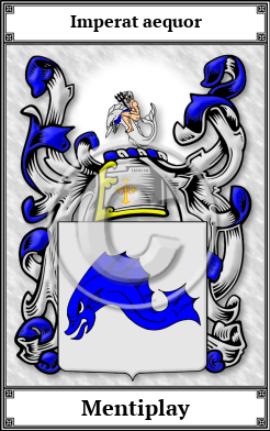 Mentiplay Family Crest Download (JPG) Book Plated - 600 DPI