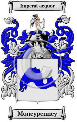 Moneypenney Family Crest/Coat of Arms