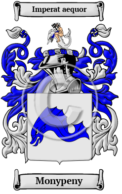 Monypeny Family Crest Download (JPG) Heritage Series - 600 DPI