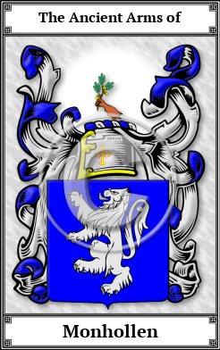 Monhollen Family Crest Download (JPG)  Book Plated - 150 DPI
