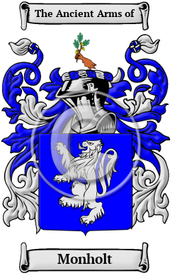 Monholt Family Crest/Coat of Arms