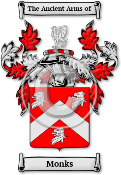 Monks Family Crest Download (JPG) Legacy Series - 600 DPI