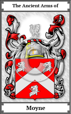 Moyne Family Crest Download (JPG) Book Plated - 600 DPI