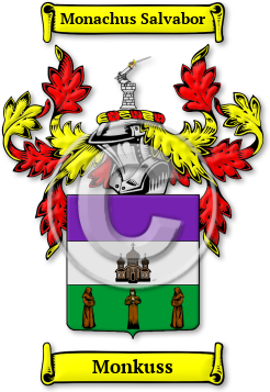 Monkuss Family Crest Download (jpg) Legacy Series - 150 DPI
