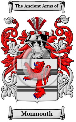 Monmouth Family Crest Download (JPG) Heritage Series - 600 DPI