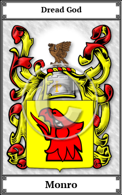 Monro Family Crest Download (JPG)  Book Plated - 150 DPI