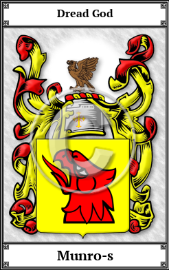 Munro-s Family Crest Download (JPG)  Book Plated - 150 DPI