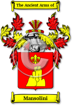 Mansolini Family Crest Download (JPG) Legacy Series - 600 DPI