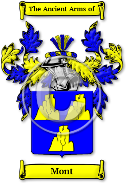 Mont Family Crest Download (jpg) Legacy Series - 150 DPI