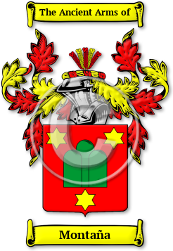 Montaña Family Crest Download (jpg) Legacy Series - 150 DPI