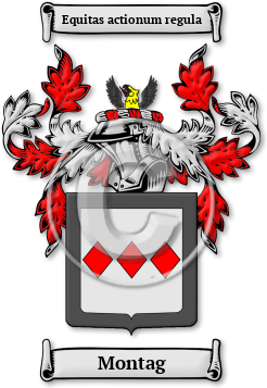 Montag Family Crest Download (jpg) Legacy Series - 150 DPI