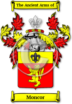 Moncor Family Crest Download (JPG) Legacy Series - 600 DPI