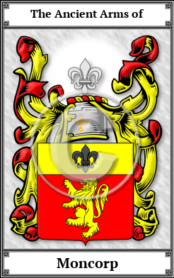 Moncorp Family Crest Download (JPG)  Book Plated - 150 DPI