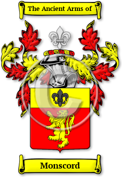 Monscord Family Crest Download (jpg) Legacy Series - 150 DPI