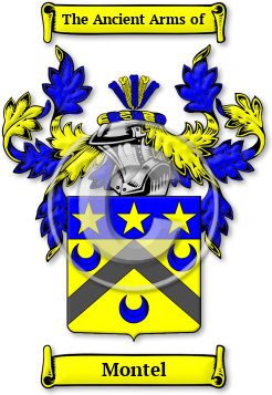 Montel Family Crest Download (jpg) Legacy Series - 150 DPI