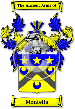 Montella Family Crest Download (jpg) Legacy Series - 150 DPI