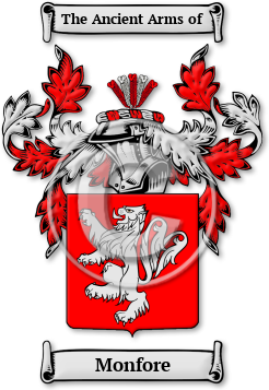 Monfore Family Crest Download (jpg) Legacy Series - 150 DPI