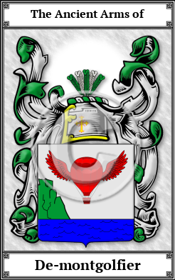 De-montgolfier Family Crest Download (JPG) Book Plated - 600 DPI