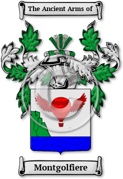 Montgolfiere Family Crest Download (jpg) Legacy Series - 150 DPI