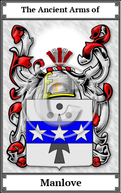 Manlove Family Crest Download (JPG)  Book Plated - 150 DPI