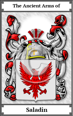 Saladin Family Crest Download (JPG)  Book Plated - 150 DPI