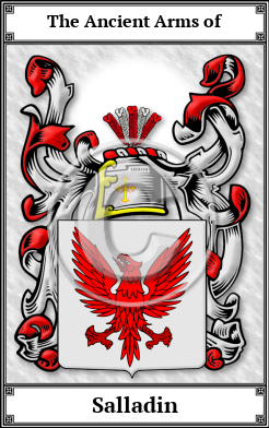 Salladin Family Crest Download (JPG)  Book Plated - 150 DPI