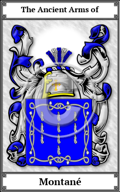 Montané Family Crest Download (JPG)  Book Plated - 150 DPI