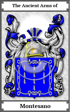 Montesano Family Crest Download (JPG)  Book Plated - 150 DPI