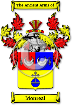 Monreal Family Crest Download (jpg) Legacy Series - 150 DPI