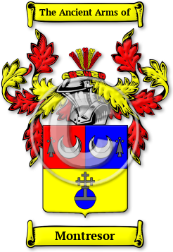 Montresor Family Crest Download (jpg) Legacy Series - 150 DPI
