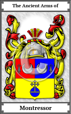 Montressor Family Crest Download (JPG) Book Plated - 600 DPI