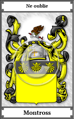Montross Family Crest Download (JPG)  Book Plated - 150 DPI