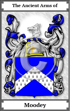 Moodey Family Crest Download (JPG) Book Plated - 600 DPI