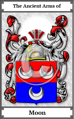 Moon Family Crest Download (JPG) Book Plated - 300 DPI