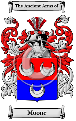 Moone Family Crest Download (jpg) Heritage Series - 150 DPI