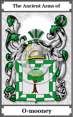 O-mooney Family Crest Download (JPG)  Book Plated - 150 DPI